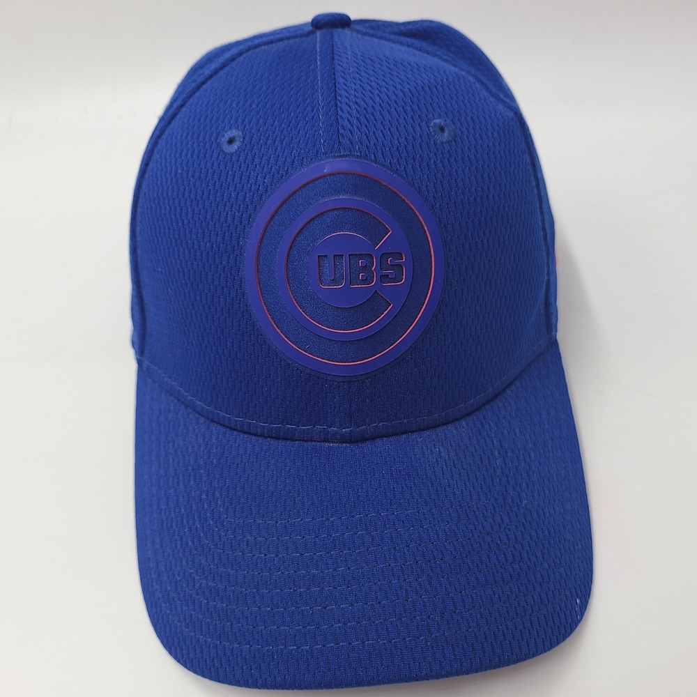 Chicago Cubs Hat Fitted L-XL New Era 39Thirty Blue Red MLB Distressed Men *READ*